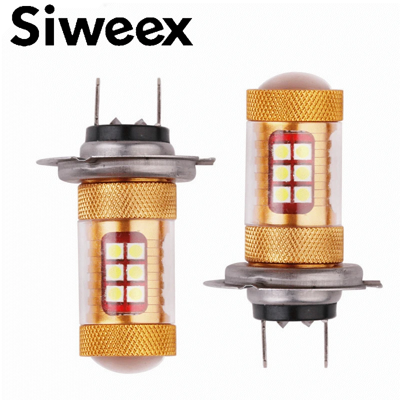 1 Pcs Bright Car LED Bulbs H4 H7 H8 3030 28 SMD 28W White 12V DC High Brightness Fog Driving Light Bulb | Автомобили и мотоциклы