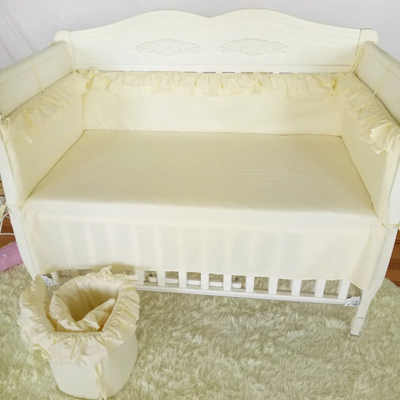 Хлопковый светло-желтый комплект с двойным кружевом | Мать и ребенок