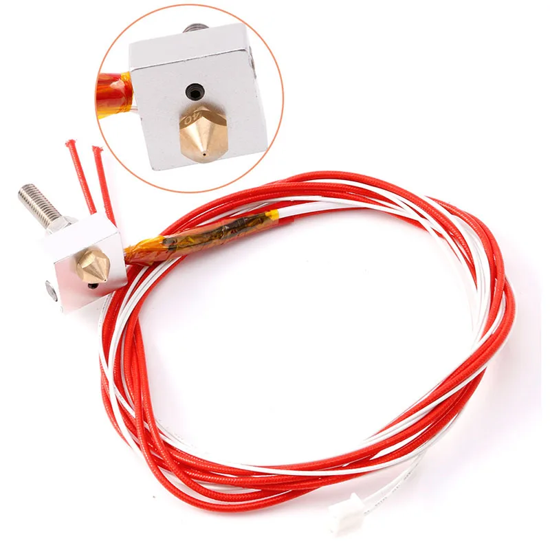 

12V 1.75mm 0.4mm MK8 Nozzle Extruder Filament HotEnd for Prusa i3 3D Printer
