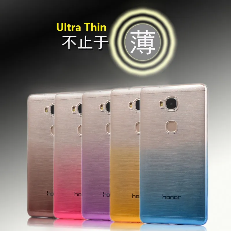 Ultra thin Color Gradiet Tpu For Huawei P8 P9 P10 Lite 2017 Y5/Y6 II Compact GT3 GR5 Honor 8 7 5C 5X 4C Pro Case |