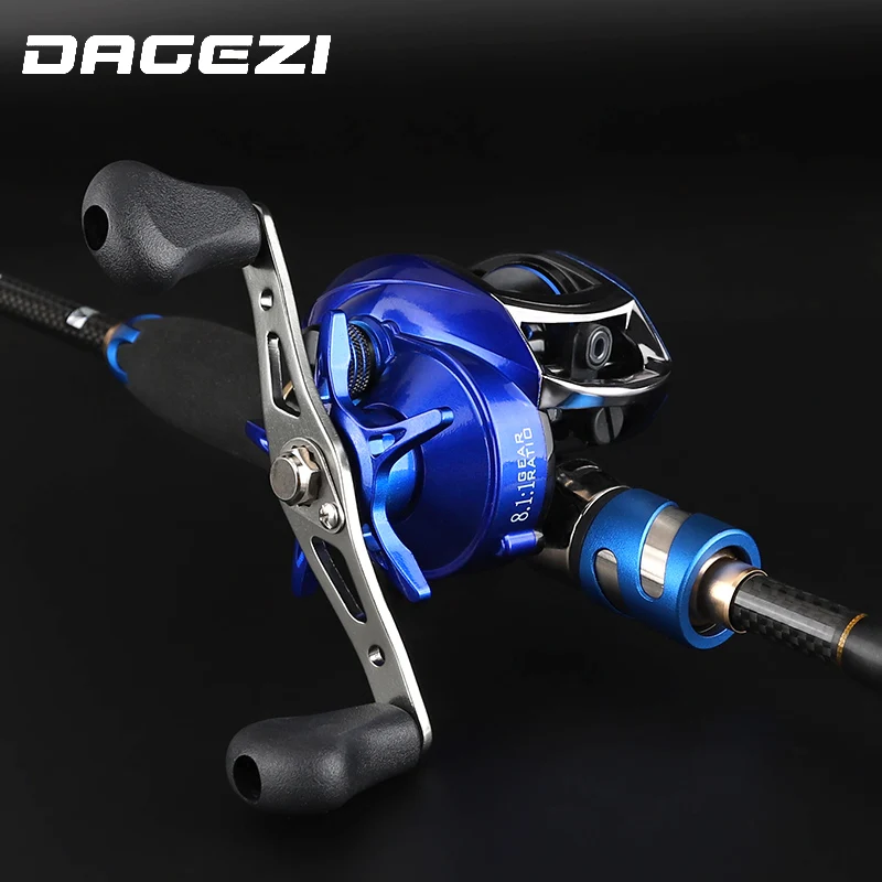 DAGEZI удочка для приманки Combo baitcasing катушка combo 1 8 m/2 4 m литейная Удочка + рыболовные