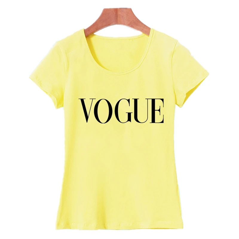 Футболка женская с надписью VOGUE летняя футболка в стиле панк Harajuku Tumblr Blusa Новое