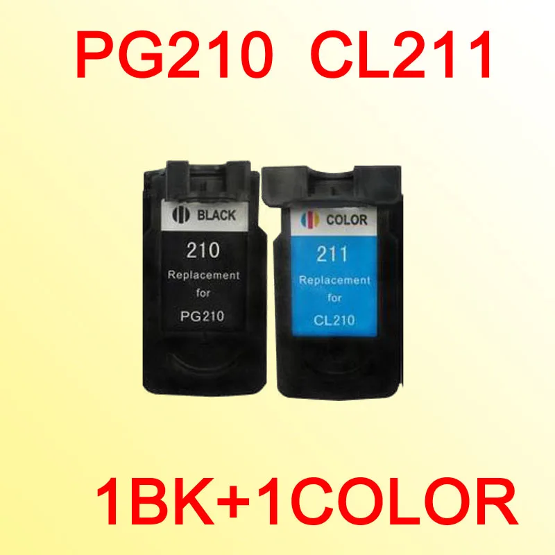 Чернильный картридж PG210 CL211 совместим с CANON PG 210 PG210XL CL211XL MP240 MP270 MP480 MP490|ink cartridge|compatible