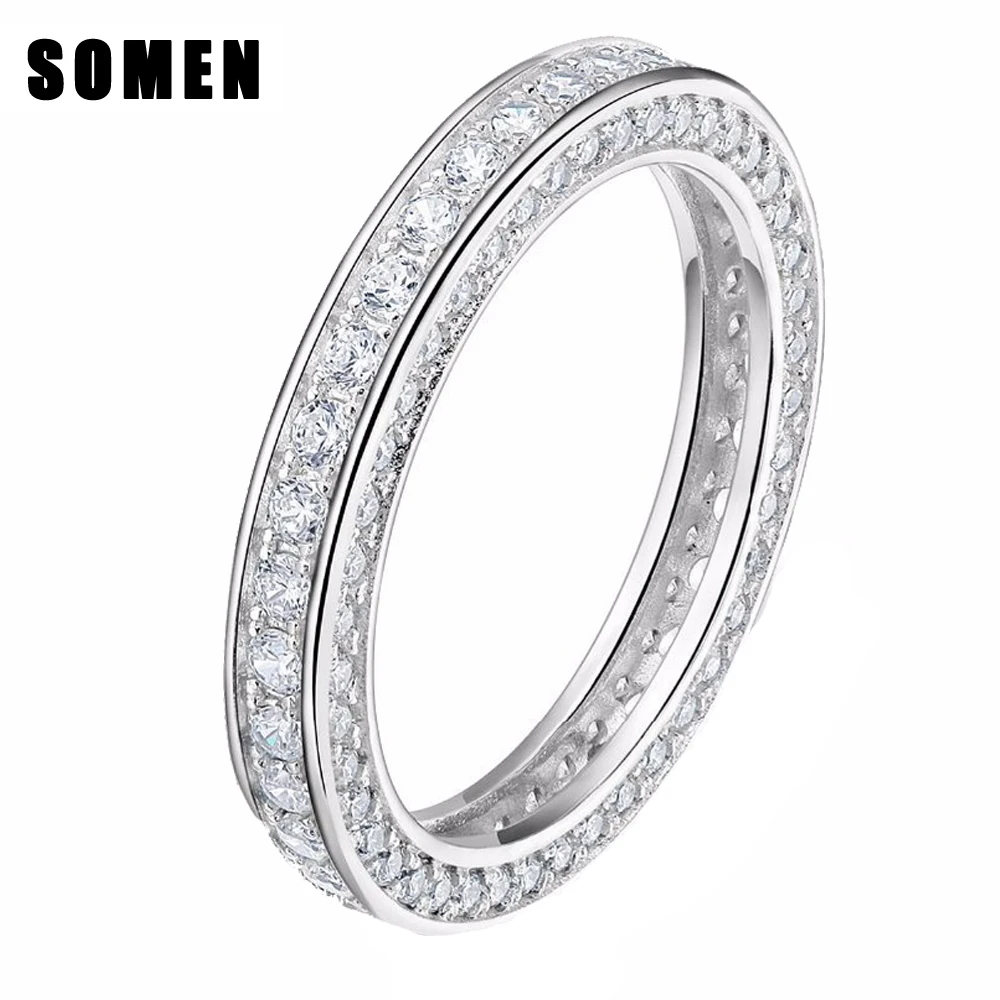 Somen, настоящее 925 пробы, серебряные кольца для женщин, модные обручальные кольца, обручальное кольцо, королевское ювелирное изделие, Sieraden Bague Mariage Femme