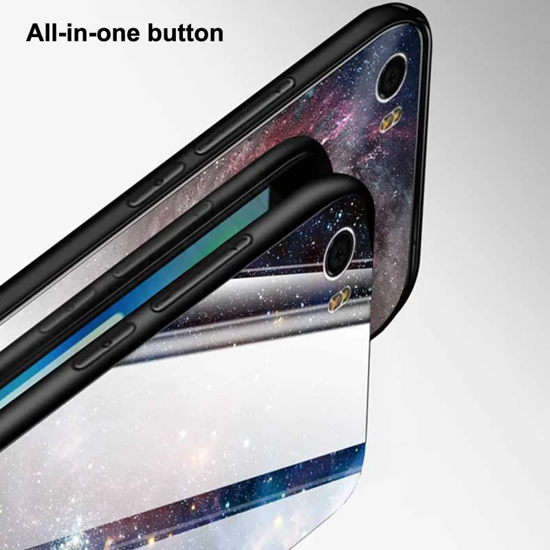 5.15&quot For xiaomi mi 5 case Starry sky tempered Glass + TPU Edge Hard Back Cover M5 M glass mi5 phone shell | Мобильные телефоны