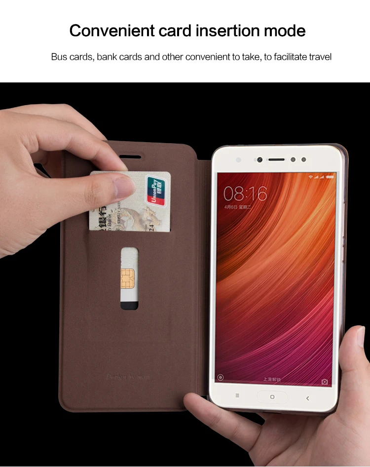 Для Xiaomi Redmi Примечание 5A чехол MOFI откидной кожаный чехол-подставка для Xiaomi Redmi Примечание 5A Стильный чехол-бумажник из искусственной кожи 5,5''