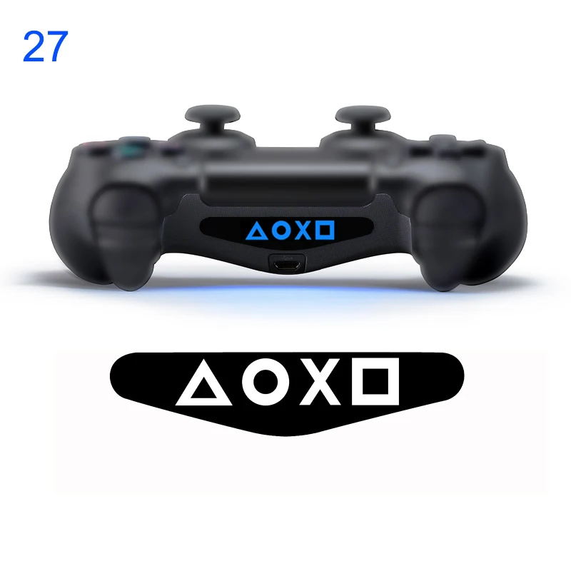 10 50 шт./лот Смешанная наклейка для контроллера PS4 светодиодная крышка световая