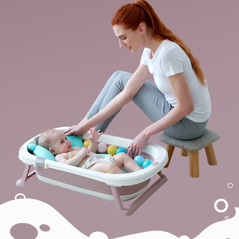 Складная Ванна для новорожденных Детские ванны купания портативная складная