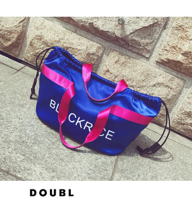 Письмо модный бренд Оксфорд Gym Bag для фитнес для женщин спортивная сумка чехол для мусора путешествия вещевой мешок женский