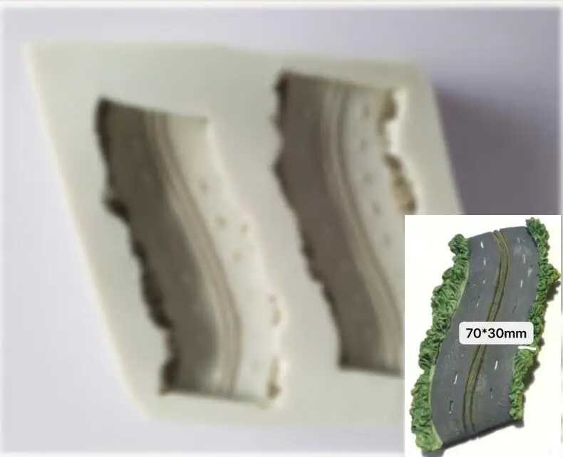 

Инструмент для торта, 1 шт., травяной Дорожный транспорт, беговая дорожка, силиконовая форма, сахарный шоколадный инструмент для помадки, форма для рукоделия