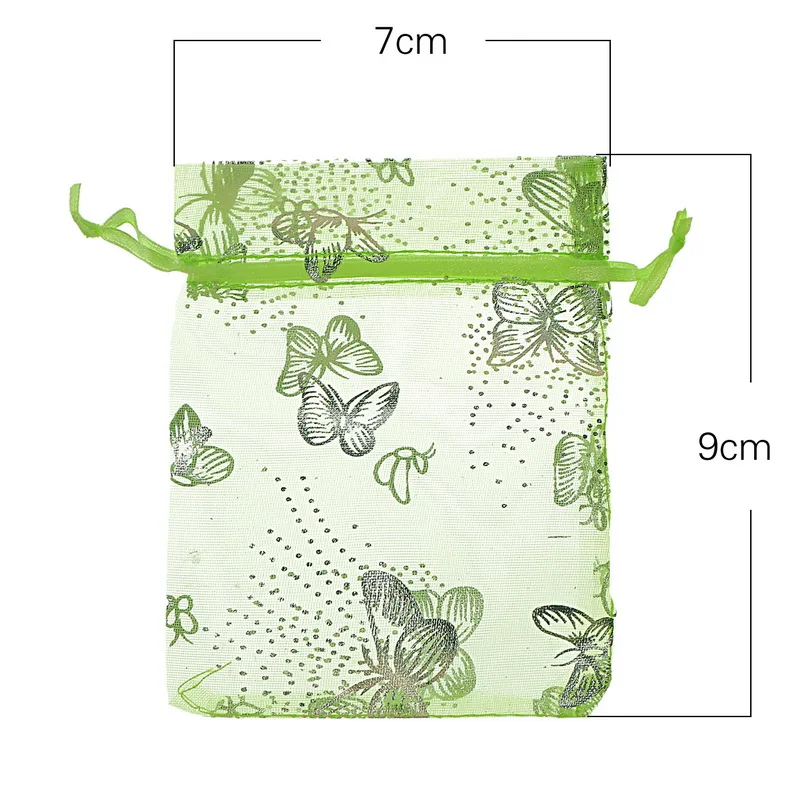 Light Green1 25 шт цветные сумки из органзы для упаковки ювелирных изделий, сумки для украшения свадебной вечеринки, сумки для подарков, свадебные/рождественские украшения - Цвет: Light Green1
