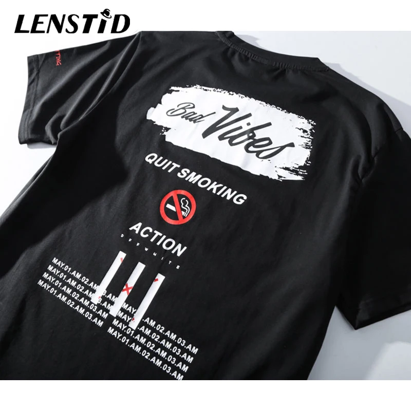Забавные футболки LENSTID с рисунком курительной Моны Лизы уличная одежда 2019