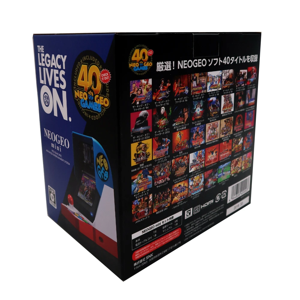 Для SNK NeoGeo Mini игровая консоль 3 5 дюймов Aracade Ретро портативная игра с 40