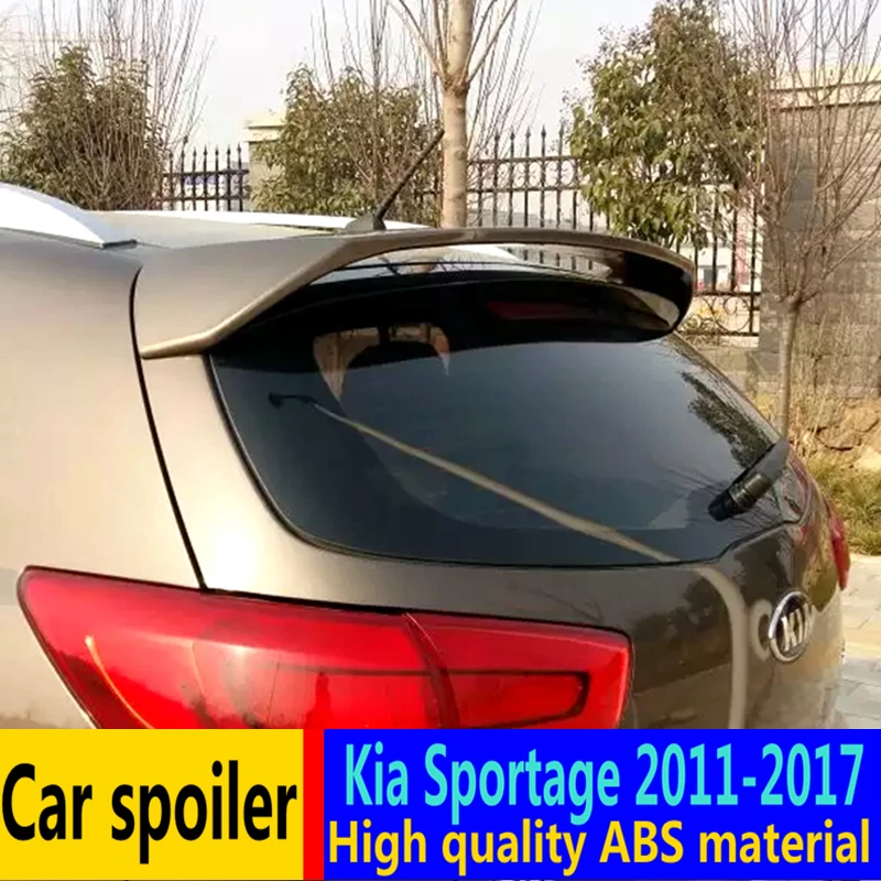 Для Kia Sportage спойлер 2011- высокое качество абс материал автомобильное заднее крыло праймер цвет задний спойлер для Kia Sportage R