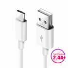 1m USB Cable For Samsung S10 Xiaomi 2.4A Fast Charging USB Charger Data Cable For iPhone X XS Max XR 8 7 Plus USB Charger Cord