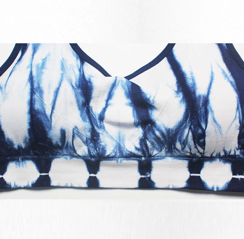 CIM Новый бюстгальтер tie dye тренировочный жилет высокое легкое противоударное