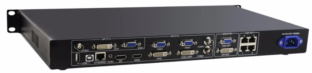 Видеоконтроллер DVI loop nova VX4 CVBS VGA HDMI DP видеопроцессор p2p1.9 внутренний СВЕТОДИОДНЫЙ