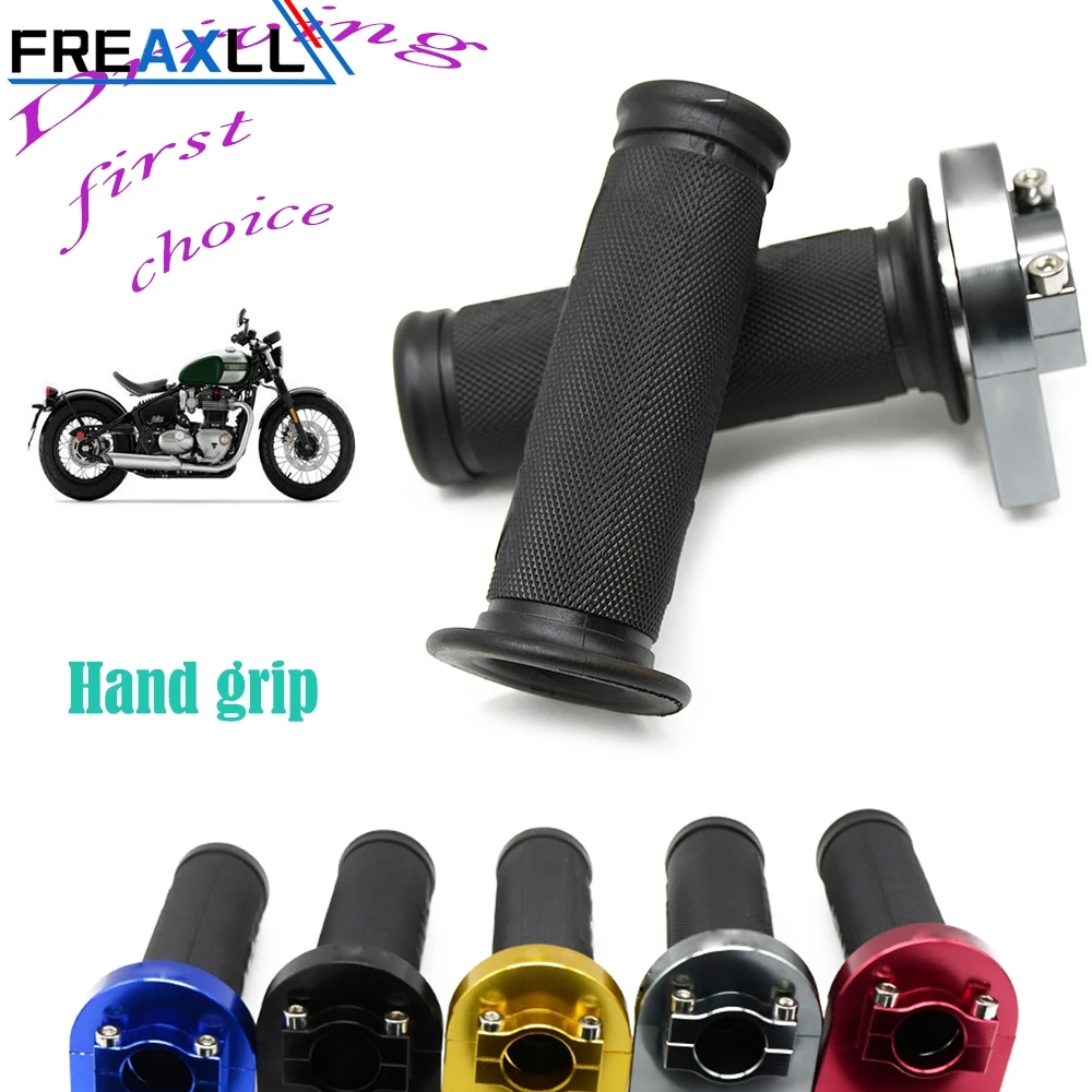 FREAXLL Universal 22mm Handle Bar 7/8&quot Motorcycle Rubber Moto GP handlebar GRIPS | Автомобили и мотоциклы