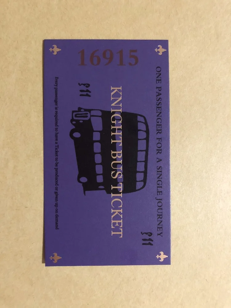 

10PCS/20PCS/30PCS Knight Bus Ticket 100% Screen (Movie) Accurate | Movie Prop
