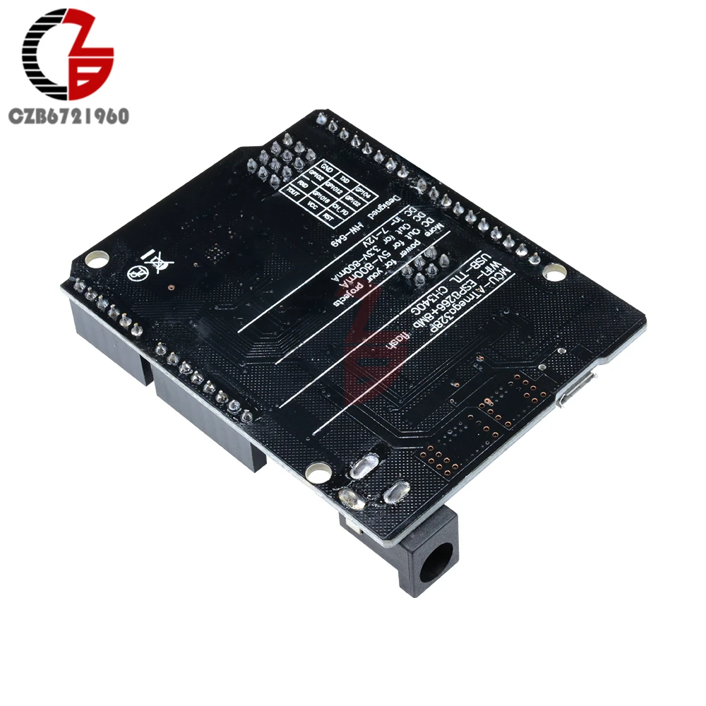 WeMos wifi ATmega328P+ ESP8266(32 Мб памяти) USB для ttl CH340 CH340G макетная плата для Arduino NodeMCU UNO R3 ONE