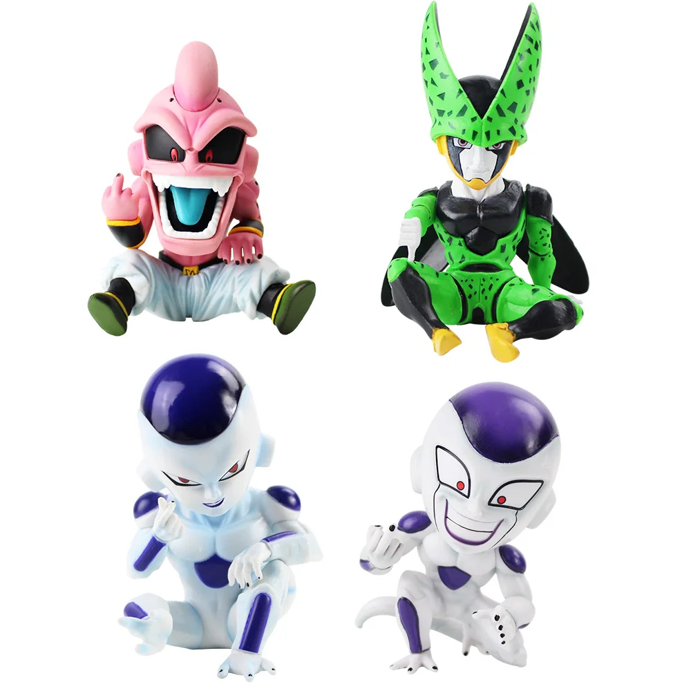 Dragon Ball Z фигурки Vegeta Kid Buu Majin Boo Cell Frieza Final форма жеста Аниме Драконий жемчуг зет Коллекционная модель игрушки
