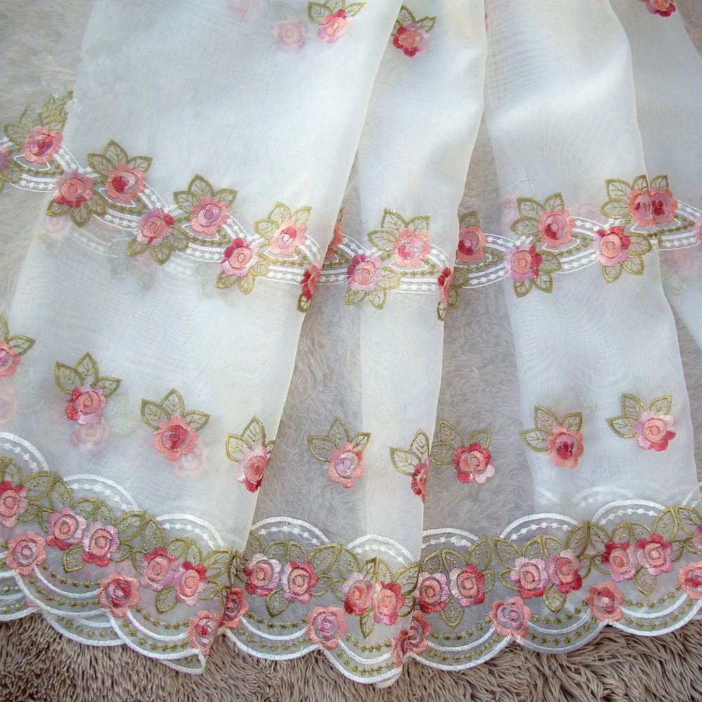 Занавеска для двери в сельском стиле роскошная занавеска окна с вышивкой виде