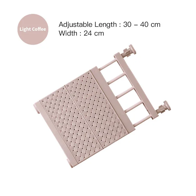 length 30-40cm Регулируемый шкаф, органайзер для хранения полка настенная кухонная стойка Экономия пространства шкаф декоративные держатели для шкафа ширина 24 см - Color: length 30-40cm