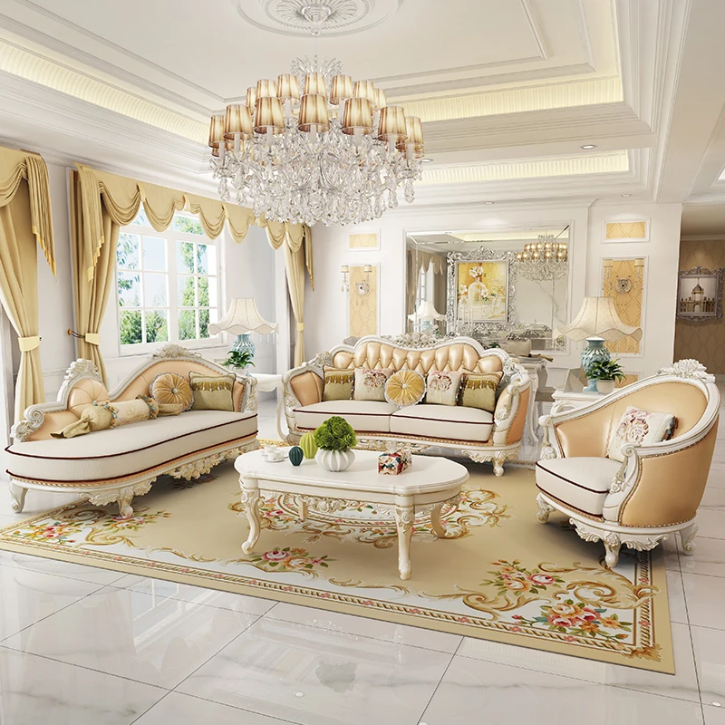 Модный диван в европейском стиле 123 современный кожаный мебель для гостиной PRF5001