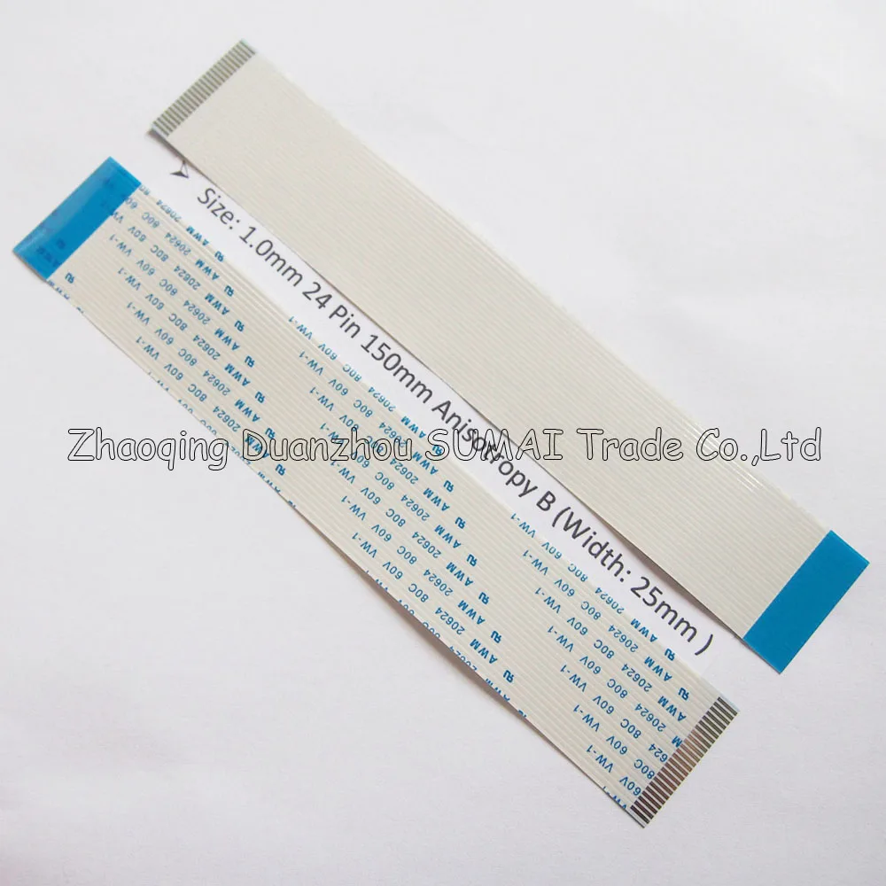 24Pin FFC/FPC Гибкий плоский кабель 1 0 мм шаг 24 pin 150 Isotropy(A) или Anisotropy(B) AWM 20624 80C 60V VW 1|awm