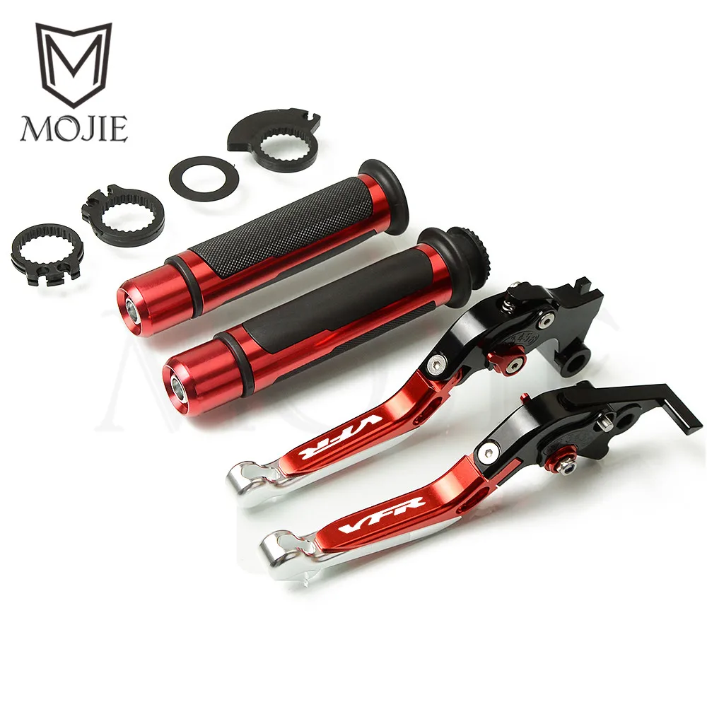 Black Red Silver Для Honda VFR800 Fi W1 VFR 800 1998-2001 1999 2000 МОТОЦИКЛ ЧПУ Регулируемая Складная расширение тормозной рычаг сцепления ручками - Цвет: Black Red Silver