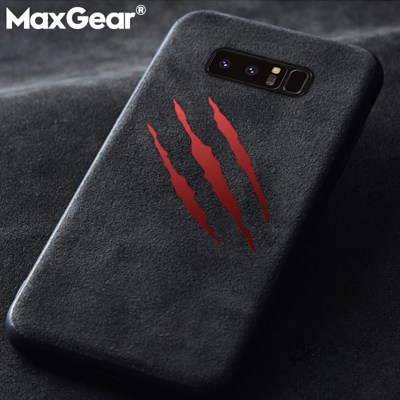 MaxGear мягкий замшевый Меховой чехол для samsung Galaxy S7 Edge S8 S9 S10 Plus S10E Note 8 9 брендовый автомобильный кожаный чехол для телефона s Couqe