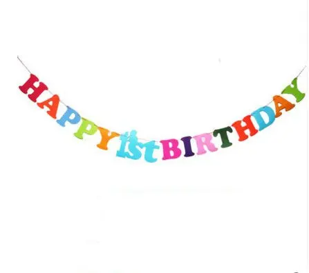 1 Набор С Днем Рождения 100 дней алфавита бумажные флаги буквы баннеры для детей