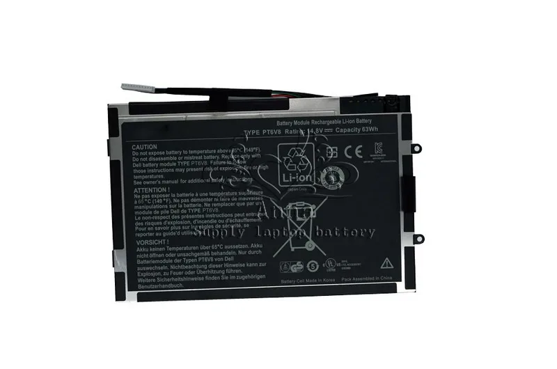 JIGU 14 8 V 63WH Оригинальный Новый аккумулятор для ноутбука Dell Alienware M11X M14X R1 R2 батарея