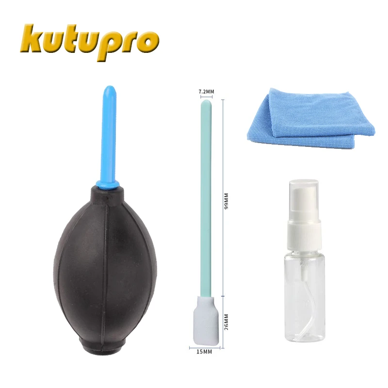 Лидер продаж Камера объектив Cleaning Kit 4in1 воздуходувки CCD COMS датчик влажности очистки ватным тампоном для Nikon Canon sony Pentax Камера