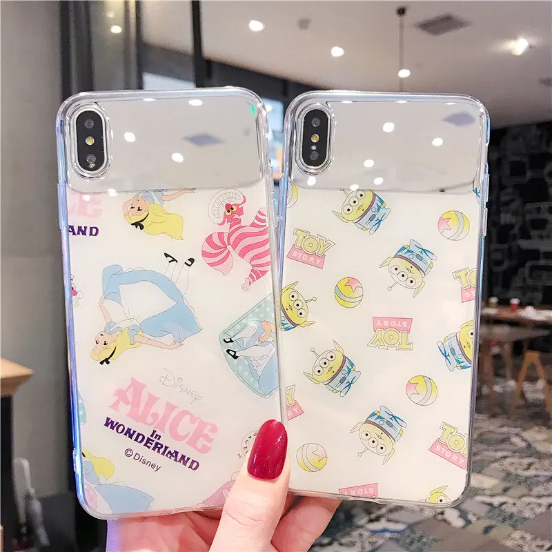 Роскошный мультяшное зеркало с узором чехол для iPhone XS Max XR Чехлы 6 S 7 8 Plus X