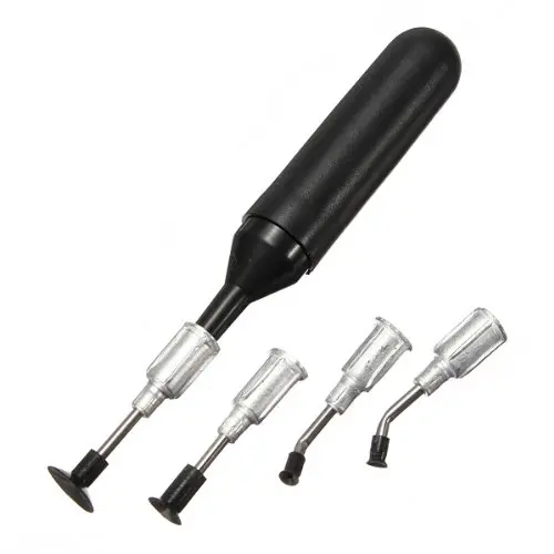 Миниатюрный вакуумный паяльный насос 4 в 1 IC SMD присоска с всасывающими разъемами