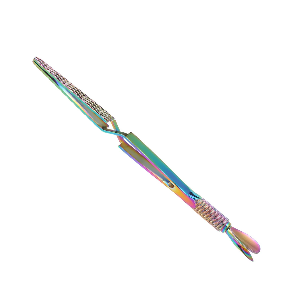 3-в-1 для маникюра Лак для ногтей для удаления кутикулы очиститель толкатель пинцеты для зажима для наращивания ногтей формируя комплектации инструмент для нанесения страз