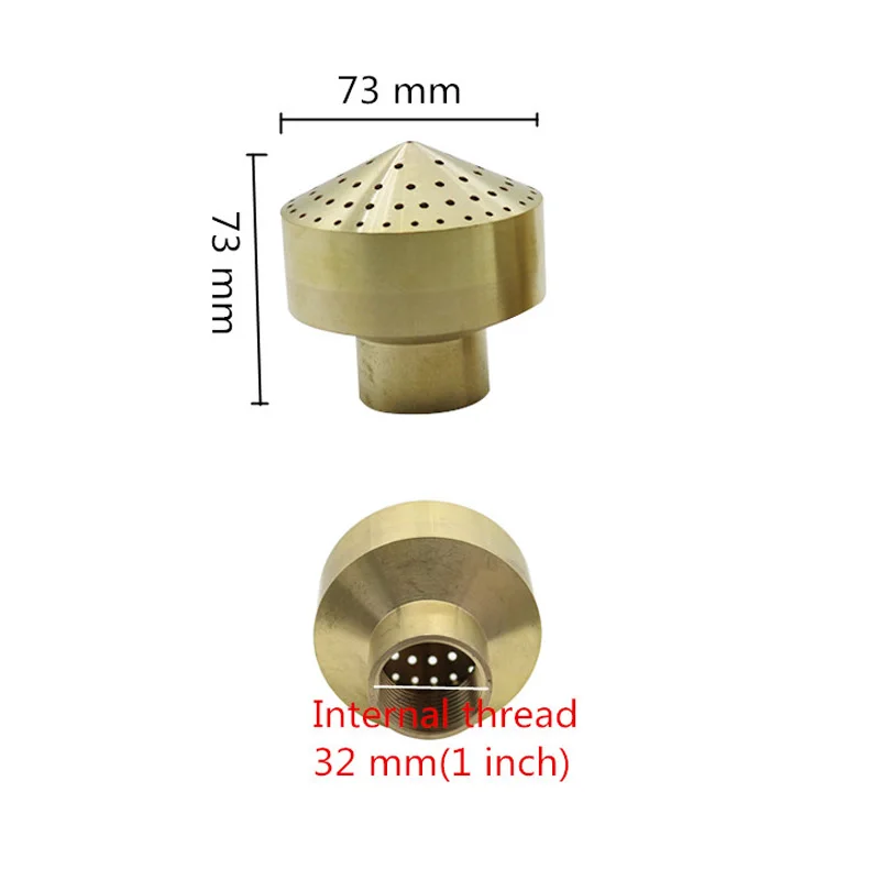 1 inch " /1,5"/" внутренняя резьба латунь рассеивания фейерверков типа фонтанные насадки DN25/DN40/DN50 садовый пейзаж декоративный Спринклер - Цвет: 1 inch
