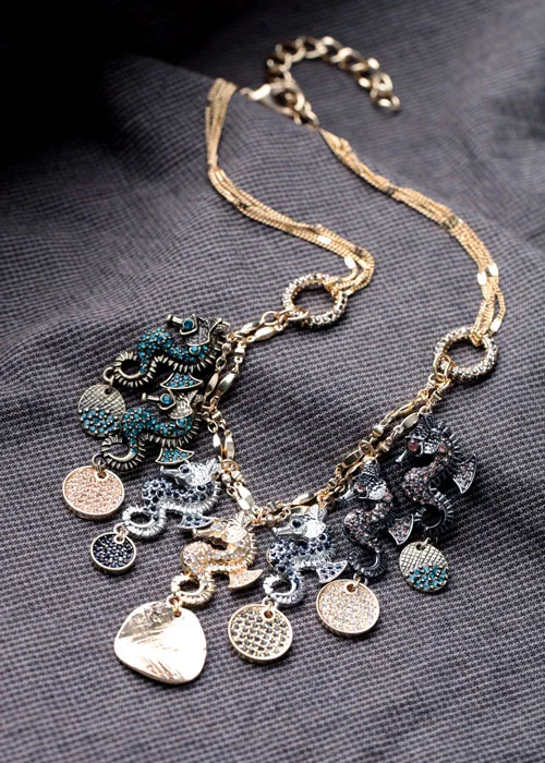 Новинка 2018 ограниченное количество Кристальное высококлассное ожерелье с