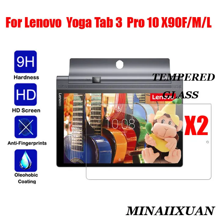 2 шт. закаленное стекло для Lenovo Yoga Tab 3 Pro 10 YT3 X90M X90F X90L взрывозащищенный планшет