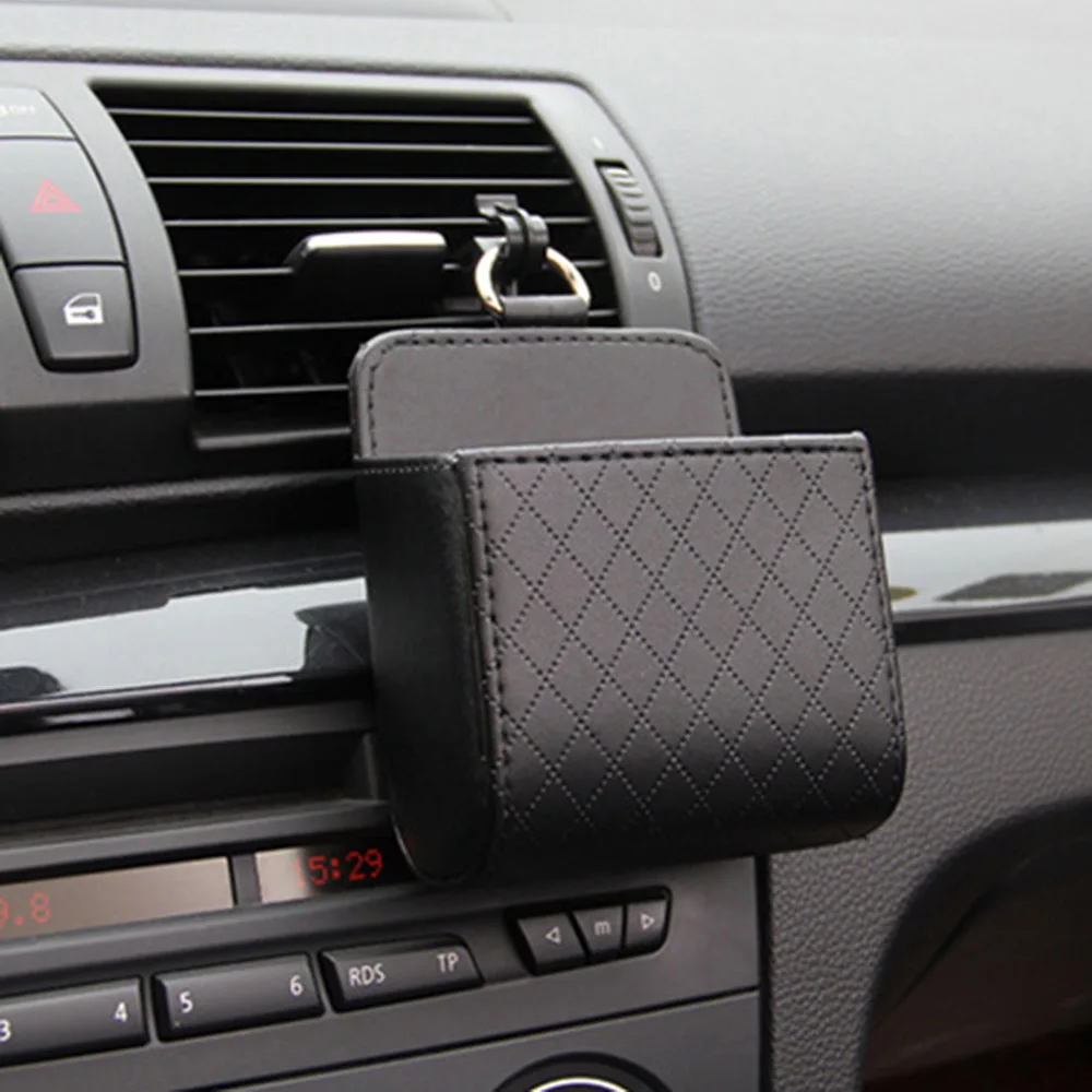 Чехол-органайзер из искусственной кожи на вентиляционное отверстие автомобиля |