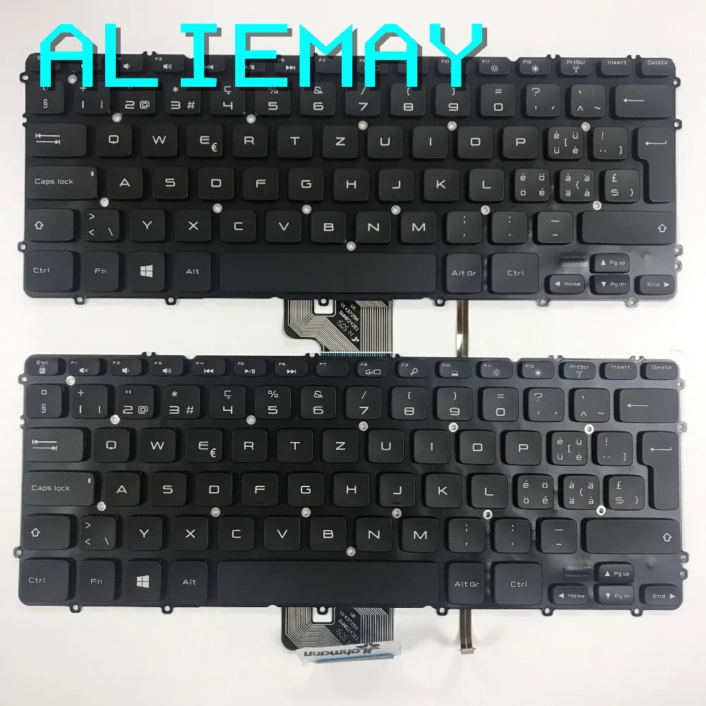 Совершенно новая Оригинальная SW Swiss клавиатура с подсветкой для DELL XPS15 9530 PRECISION M3800