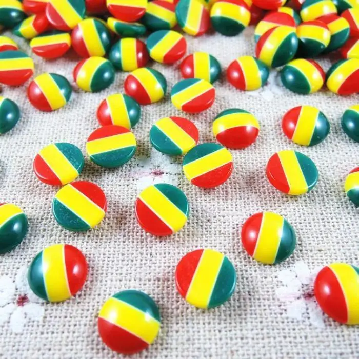 Оптовая продажа 10 мм 100 шт раста Стиль Круглая половинная плоская спина Кабошон