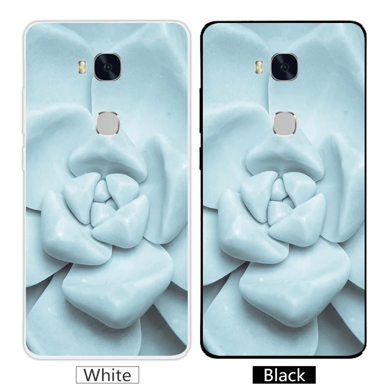5.5inch for Huawei Honor 5X Colored Phone Case Soft Silicone Play Back Black Cover GR5 KIW-TL00 KIW-TL00H |