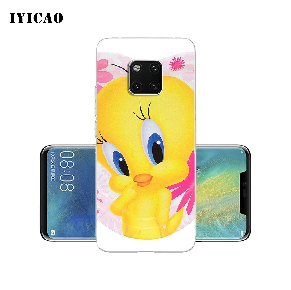 IYICAO милый мультфильм Твити Мягкий силиконовый чехол для телефона Huawei Mate 10 20 Lite Pro