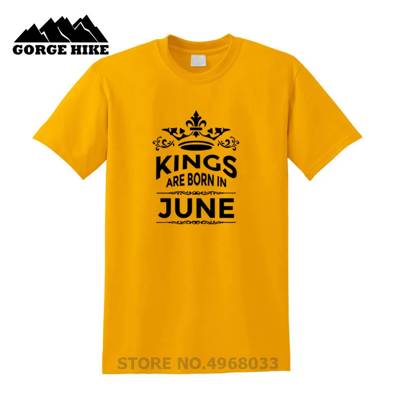 Модный лучший подарок на день рождения Мужская футболка с надписью Legends Kings are born in