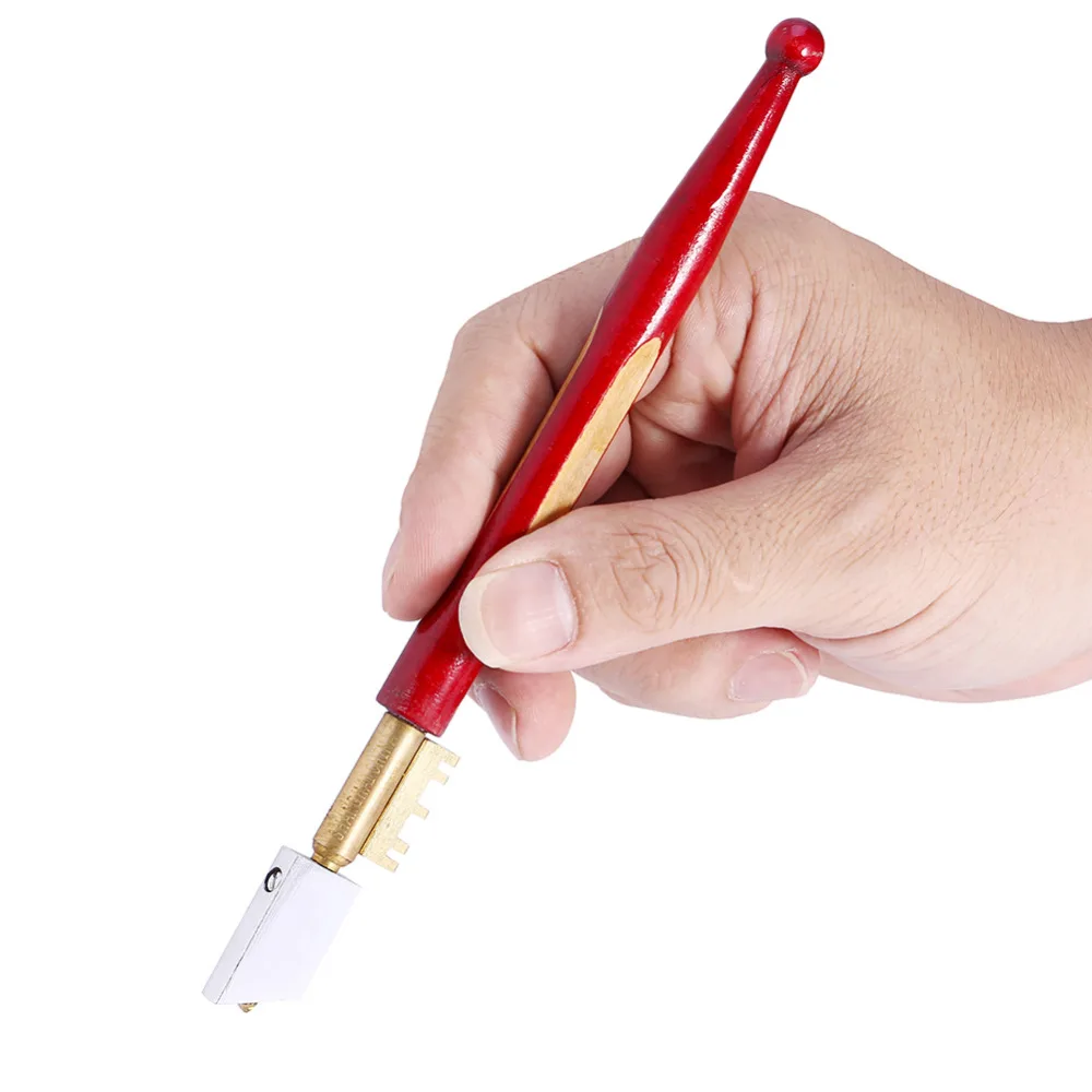 Алмазный резак для стекла 175 мм инструмент самосмазывания красная деревянная