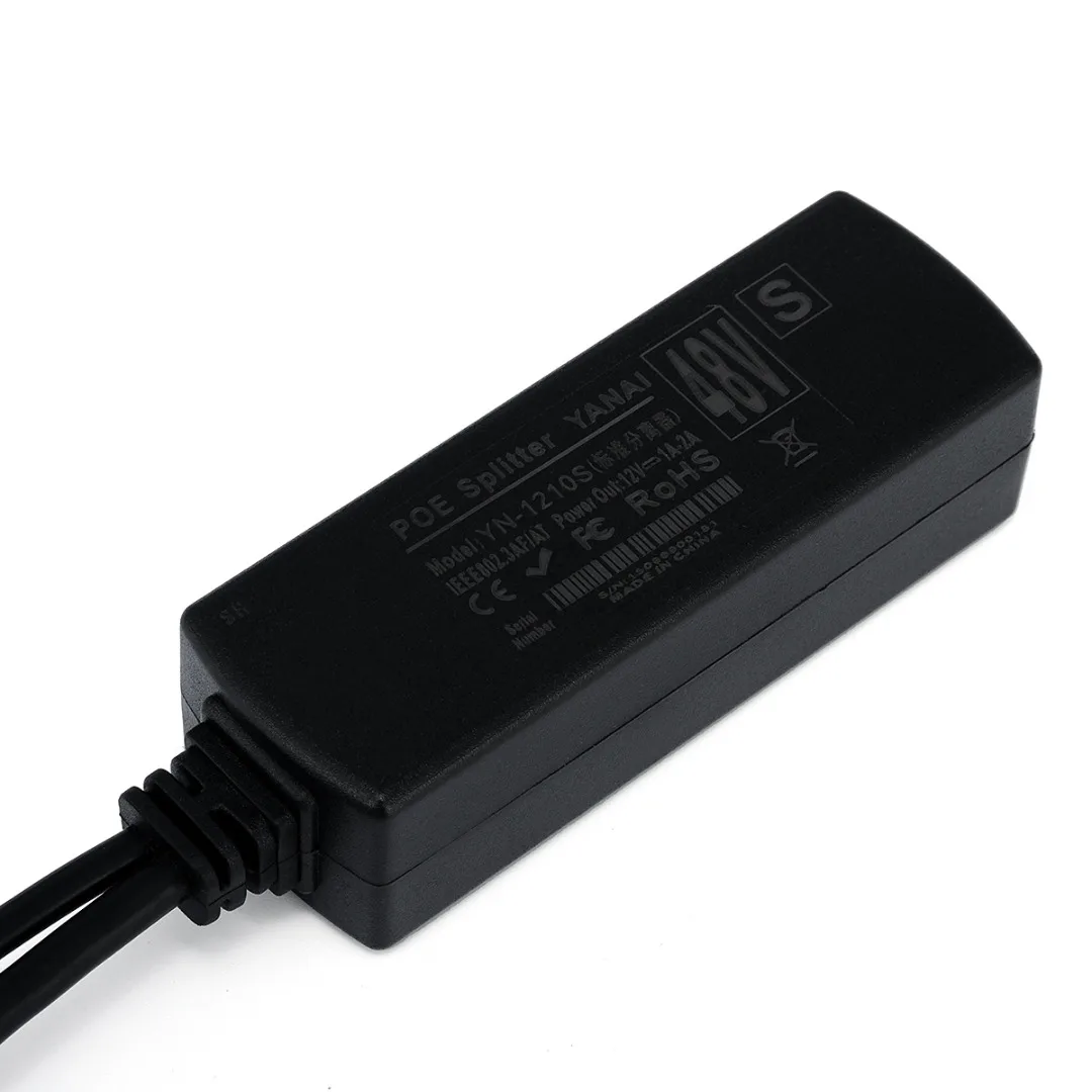 Новое поступление 1 шт. активный сплиттер PoE Power аудио кабель через Ethernet 48В до 12В