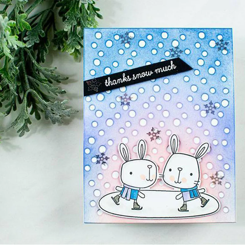 Cute Rabbit Clear Stamp Match Metal Cutting Die Stencil For DIY Scrapbooking Decorative Embossing Handcraft Template | Дом и сад