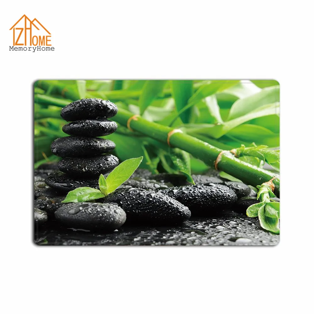 Домашний коврик с эффектом памяти индивидуальный каменный Zen Stone входная дверь